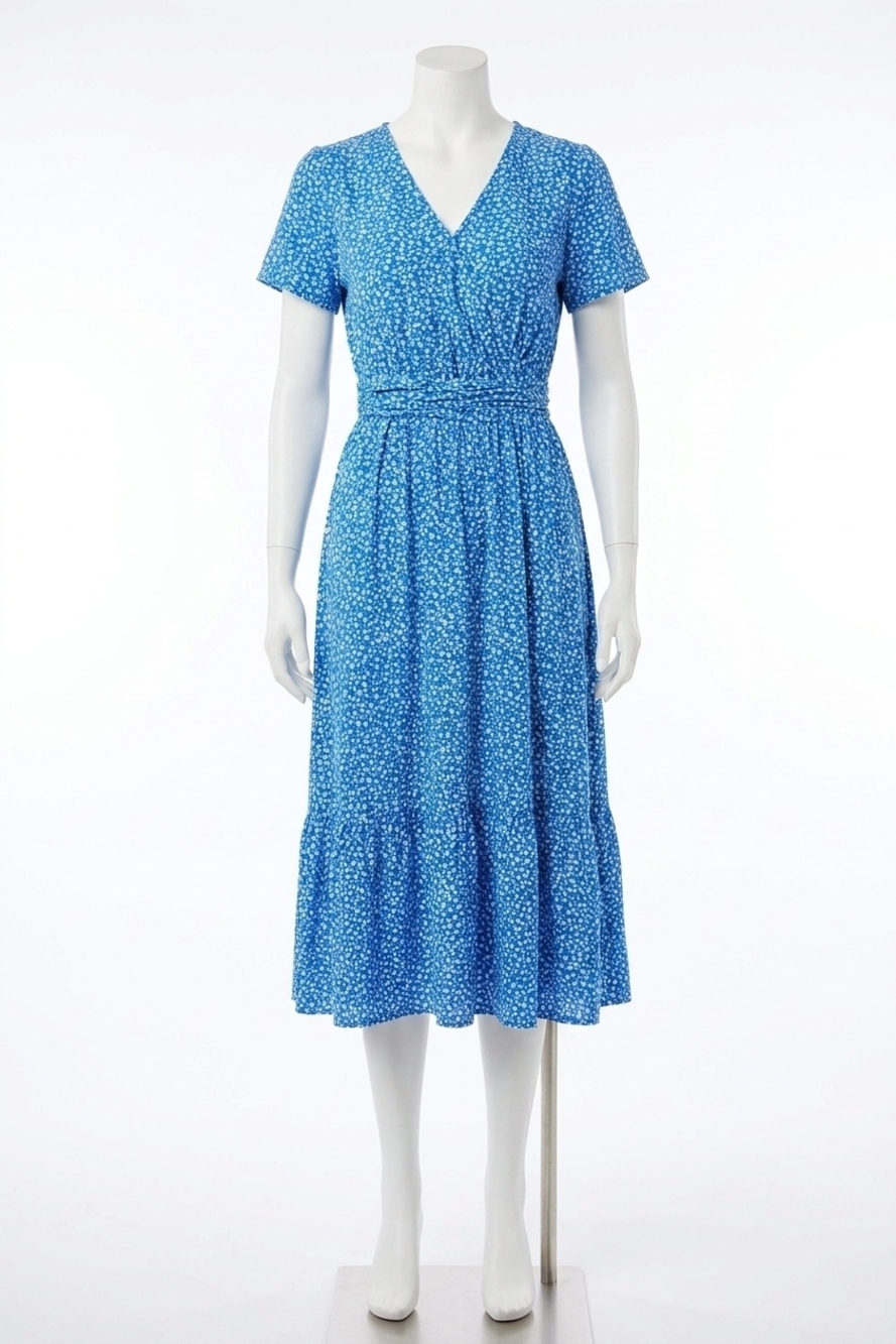 NEW COCO + CARMEN caia floral print dress in blue